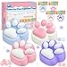 XPQKDC Stress Relief Toy Taba Cat Paw 4Pcs Squeeze Toy Paw Cute Sensory Toys Handmade Soft Silicone Sticky Toys Bouncy Stress and Relaxation Toy Stretchable Springy Cat Paw Gifts for 310 Year Old Girl - Image 3