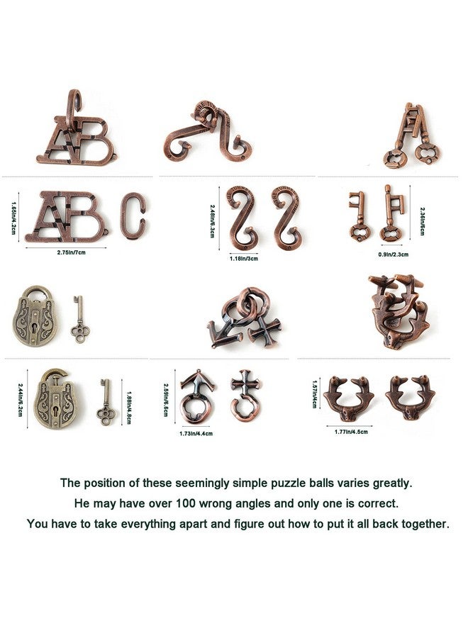 Arlai 12 Pcs Wooden Brain Teaser Puzzle And Metal 3D Unlock Interlocking Jigsaw Educational Toy For Kids And Adults Brain Games - Image 4