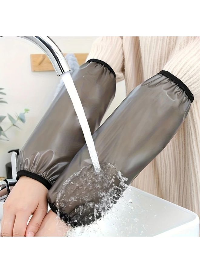 Durable PVC Sleeve Covers White Elastic Fit For Kitchen Office And Outdoor Use - Image 3