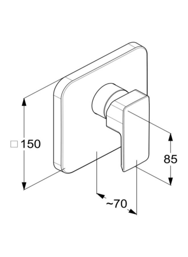 كلودي خلاط بانيو دفن روز جولد RAK-14179 - Image 2