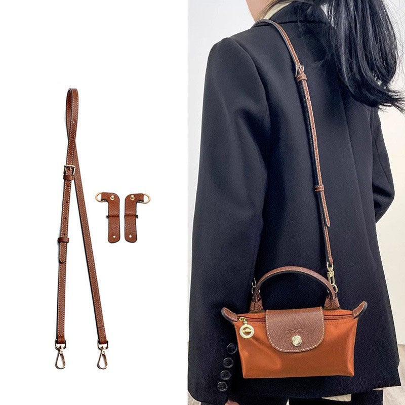 Longxiang Mini Bag Shoulder Strap Longcham Longxiang Mini Dumpling Bag Modification Bag With Accessories - Image 2