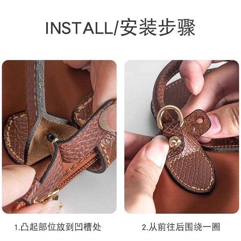 Longxiang Mini Bag Shoulder Strap Longcham Longxiang Mini Dumpling Bag Modification Bag With Accessories - Image 4