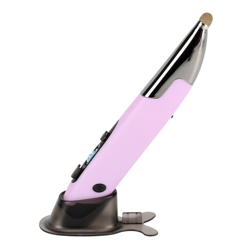 Three Mode 2.4G+BT3.0+5.0 Wireless Optical Pen 800/1200/1600DPI Rechargeable Pocket Pen for PC Laptop Computer Purple - Image 1