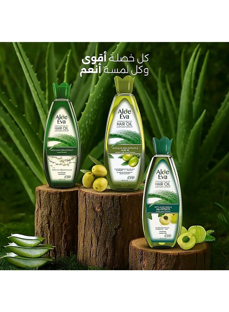 إيفا زيت تقوية الشعر بخلاصة الألوفيرا والأملا 300ملليلتر - Image 4