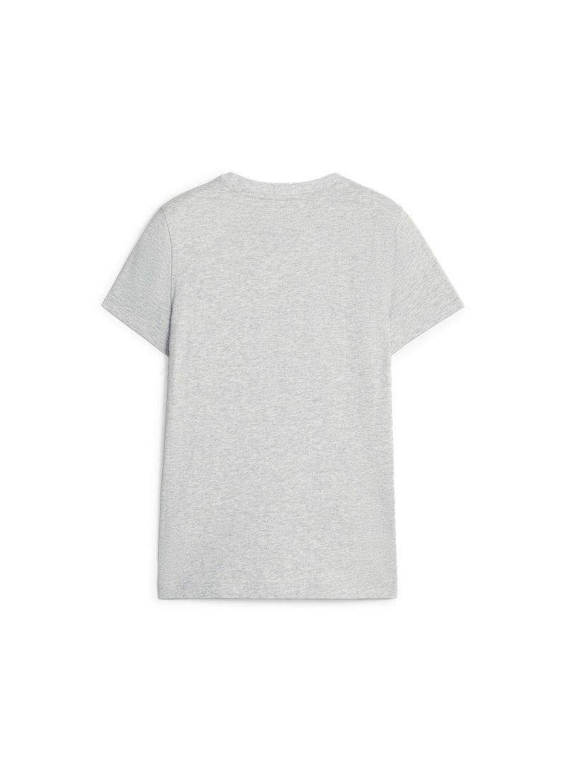 SQUAD Girls Grey Graphic T-shirt