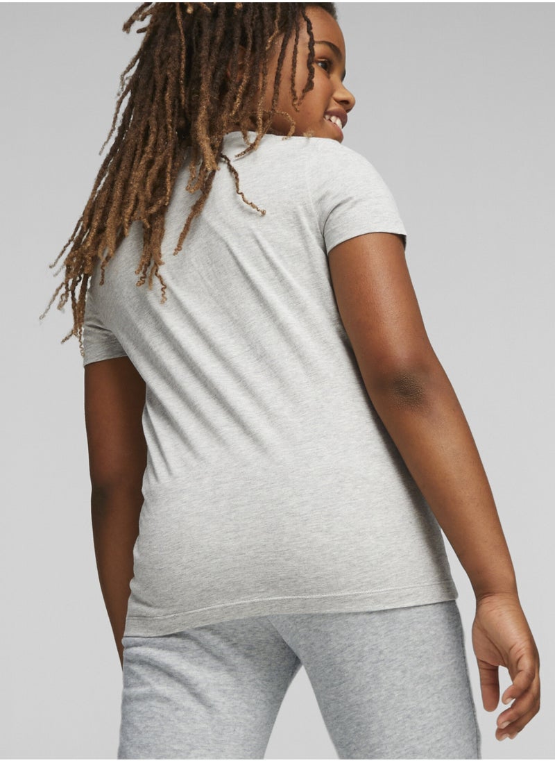 PUMA SQUAD Girls Grey Graphic T-shirt  - Image 3