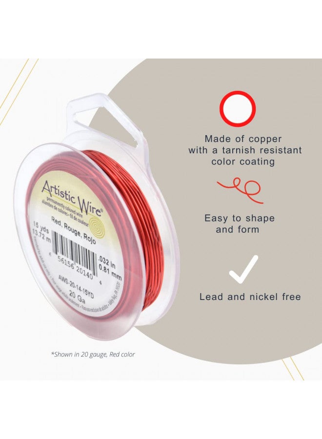 Artistic Wire, 22 Gauge Tarnish Resistant Colored Copper Craft Jewelry Wrapping Wire, Natural, 15 yd - Image 2