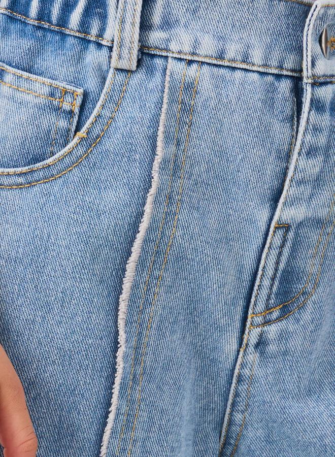 Styli Styli Wide Leg Jeans with Pintuck Detail  - Image 3