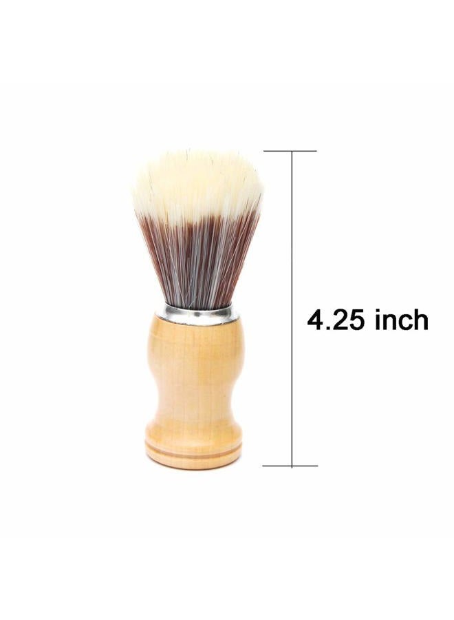 Luxxii Shaving Brushes for Men with Wooden Handle Pure Hair Soft Face Cleaning Makeup Facial Razor Brush Shave Tools - Image 2