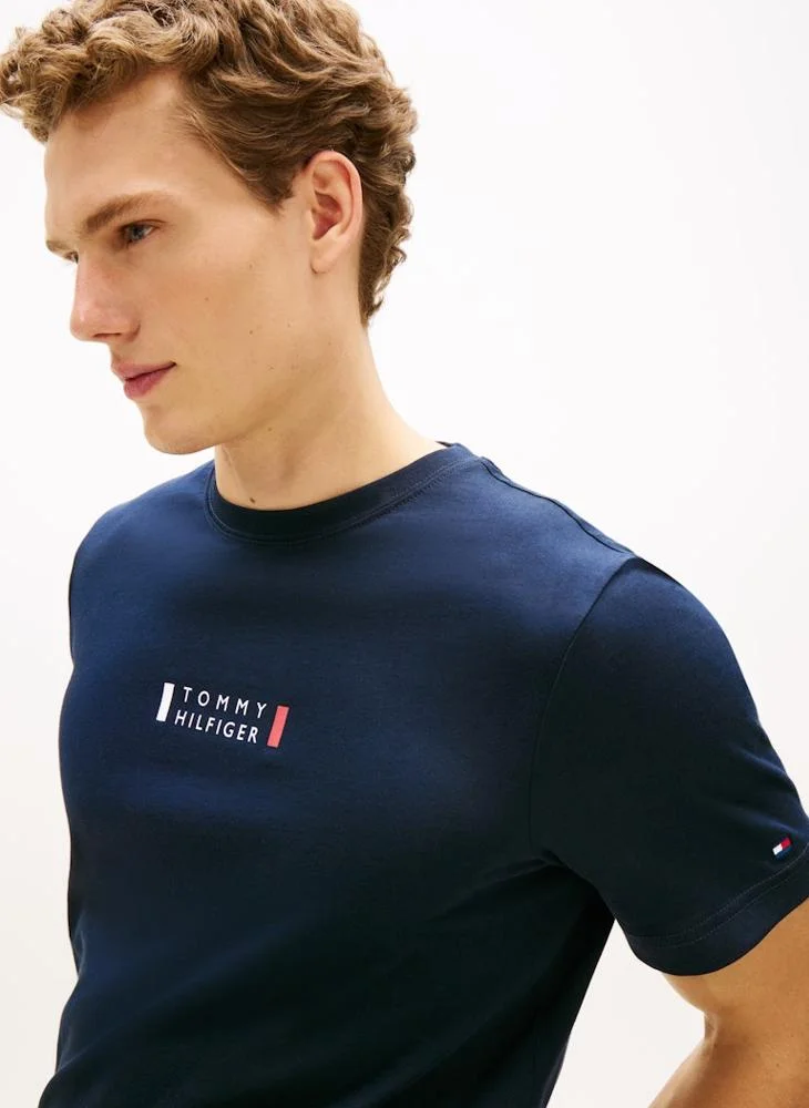 TOMMY HILFIGER  Logo Crew Neck T-Shirt for Men | Best Price UAE
