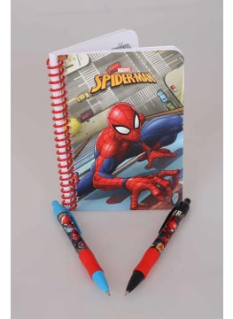 Disney LICENSED SPIDERMAN LINED NOTEBOOK AND VERSATILE TIP PEN 0.7 mm PACK OF 2  - Image 2