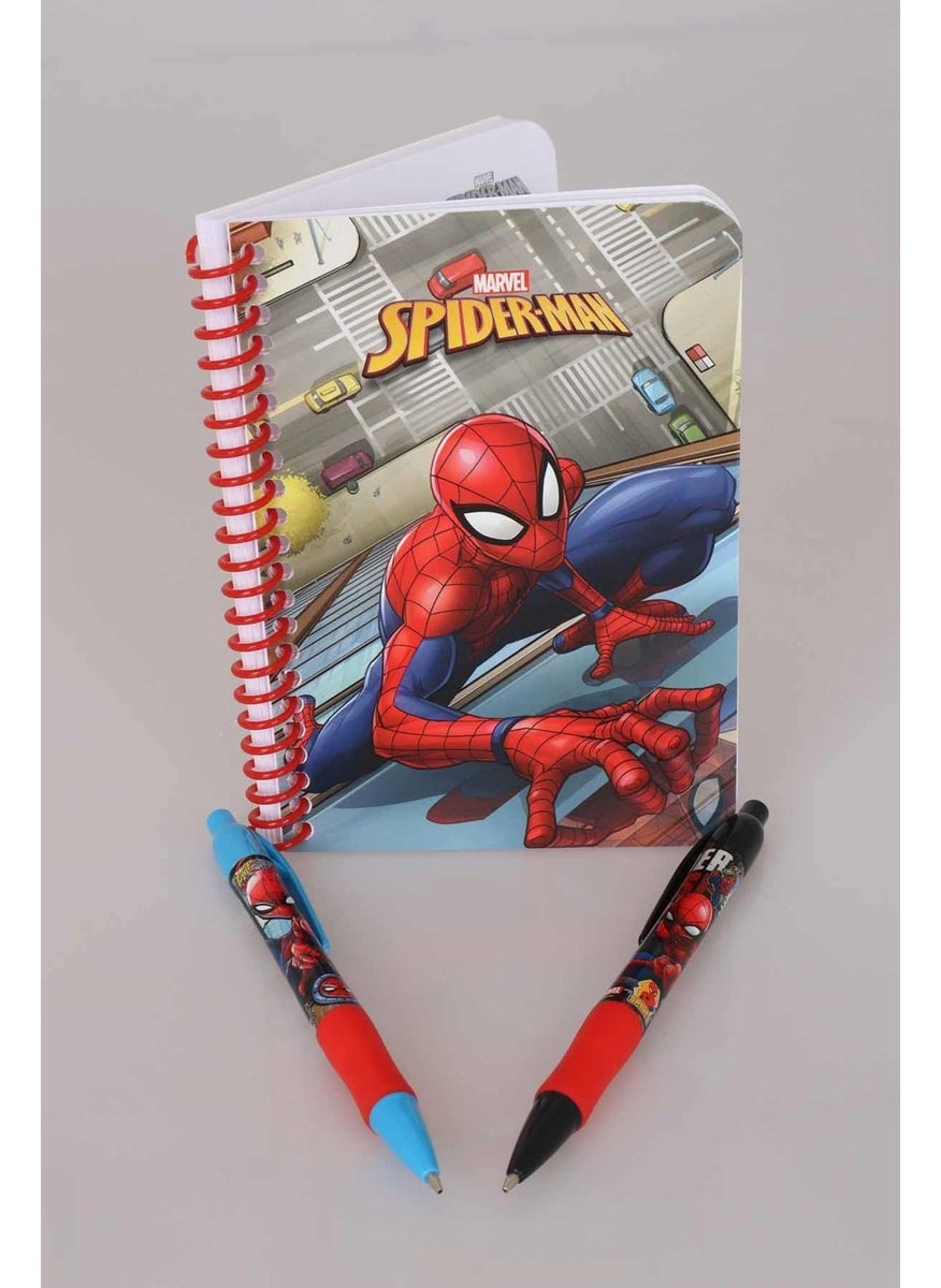 Disney - LICENSED SPIDERMAN LINED NOTEBOOK AND VERSATILE TIP PEN 0.7 mm PACK OF 2 - Image 1