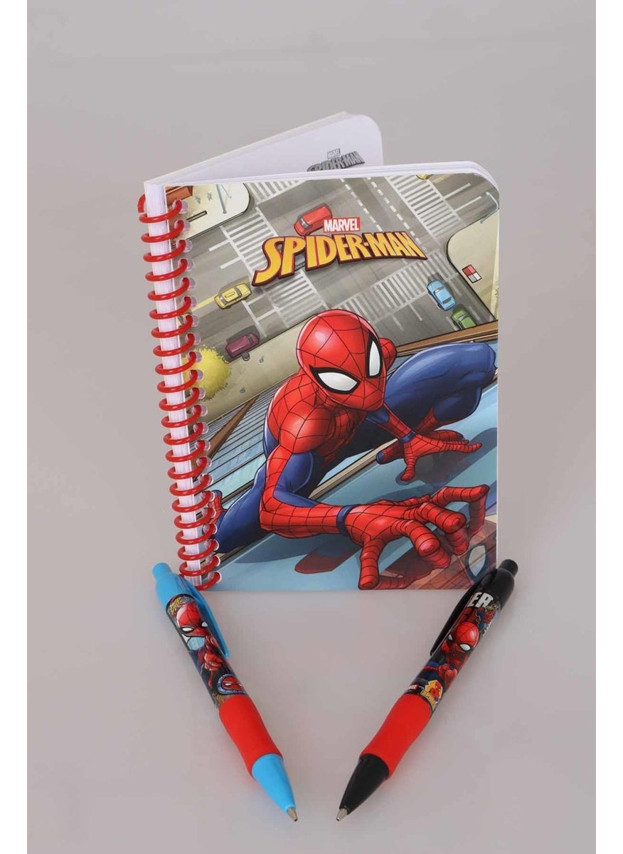 Disney - LICENSED SPIDERMAN LINED NOTEBOOK AND VERSATILE TIP PEN 0.7 mm PACK OF 2 - Image 1