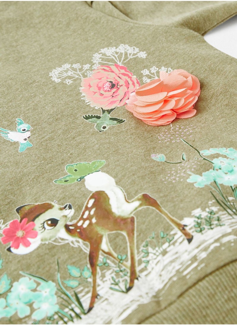 NAME IT - Kids Bambi Ruffle Sweatshirt - Image 1