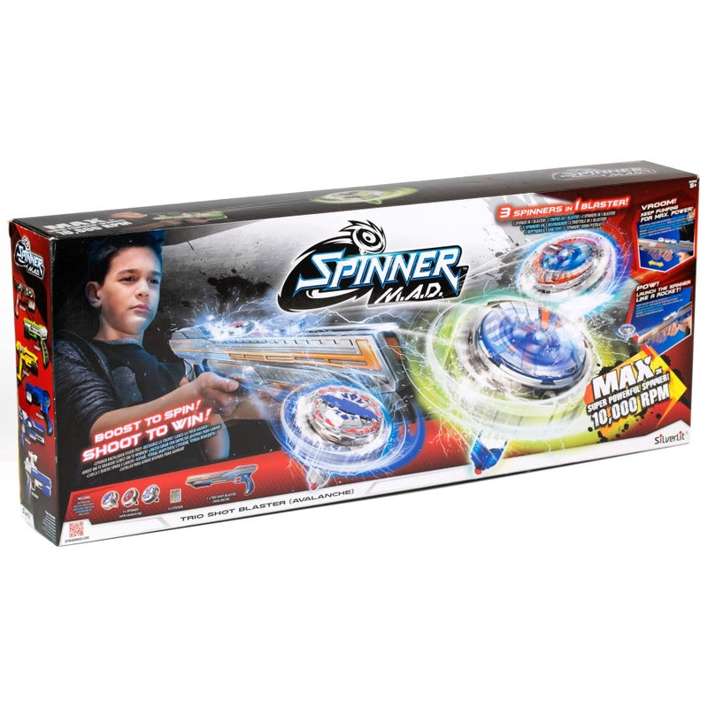 Silverlit Spinner M.A.D. Trio Shot Avalanche Blaster - Image 1