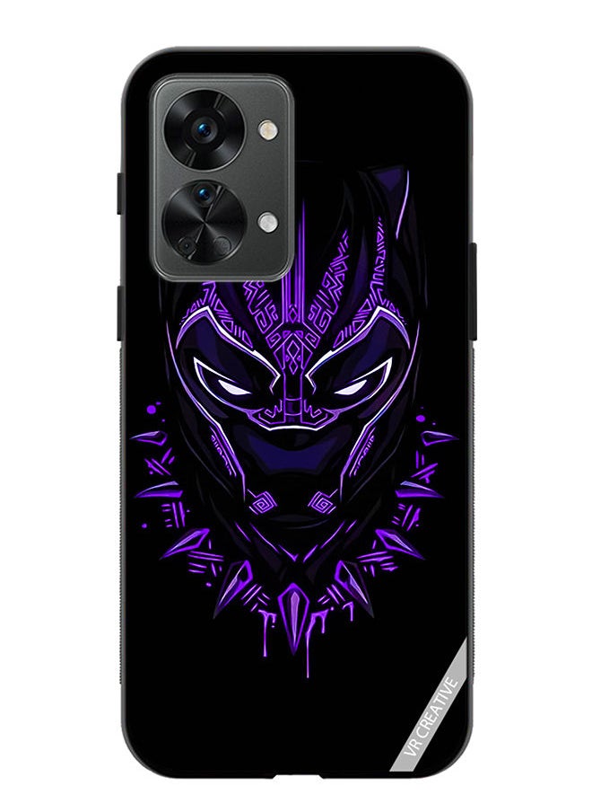 VR CREATIVE - Protective Case Cover For OnePlus Nord 2T Black Panther Design Multicolour - Image 1