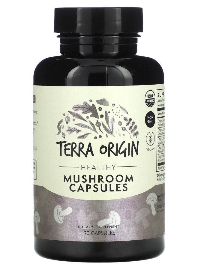 Terra Origin Healthy Mushroom Capsules 90 Capsules