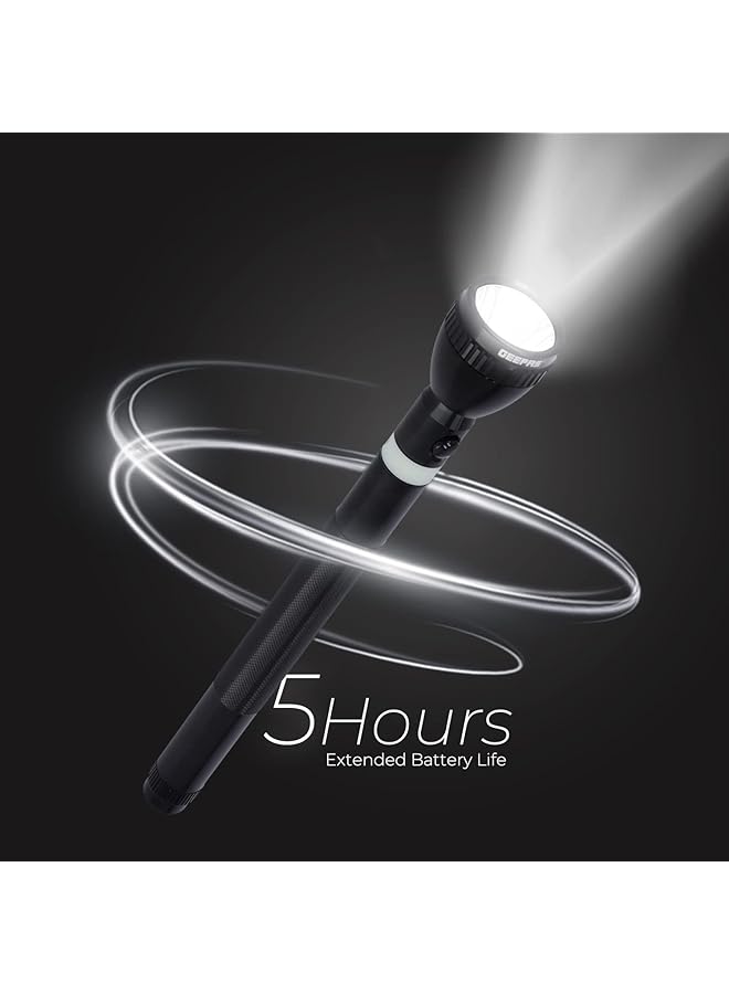 GEEPAS Rechargeable LED Flashlight Torch for Outdoor Activities 357 mm Size - Image 5