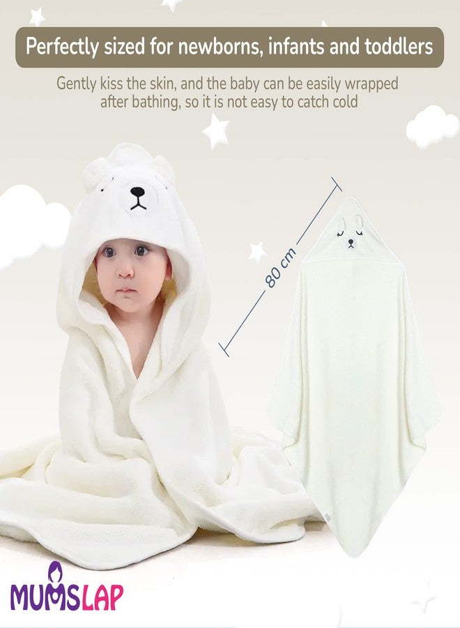 MumsLap Hooded Baby Towel - Premium Soft Baby Bath Towel for Bathtub for Newborn, Infant - Ultra Absorbent, Natural Baby Stuff Towel for Boy and Girl (Elephant, Kitty, Puppy) (Bear) | Polyester Blend - Image 4