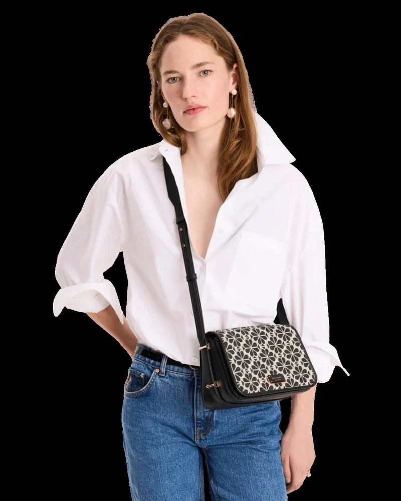 Kate Spade Spade Flower Jacquard Small Flap Crossbody