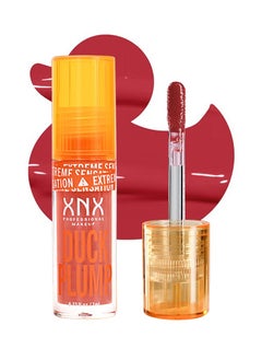 XNX Duck Plump Lip Plumping Lacquer, Fat Lip Oil Lip Glaze, Glitter Shine Primer Lip Clear Plumping Lip Gloss, High Pigment No Sticky Lip Gloss, Lip Plumper Gloss Make Lips Fuller  - Image 1