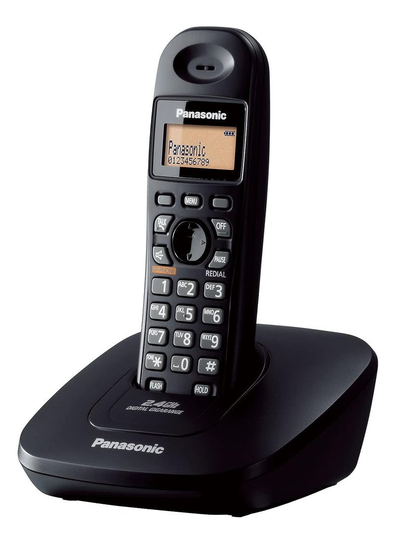 Panasonic - Panasonic KX-TG3611BX Cordless Telephone - Black - Image 1