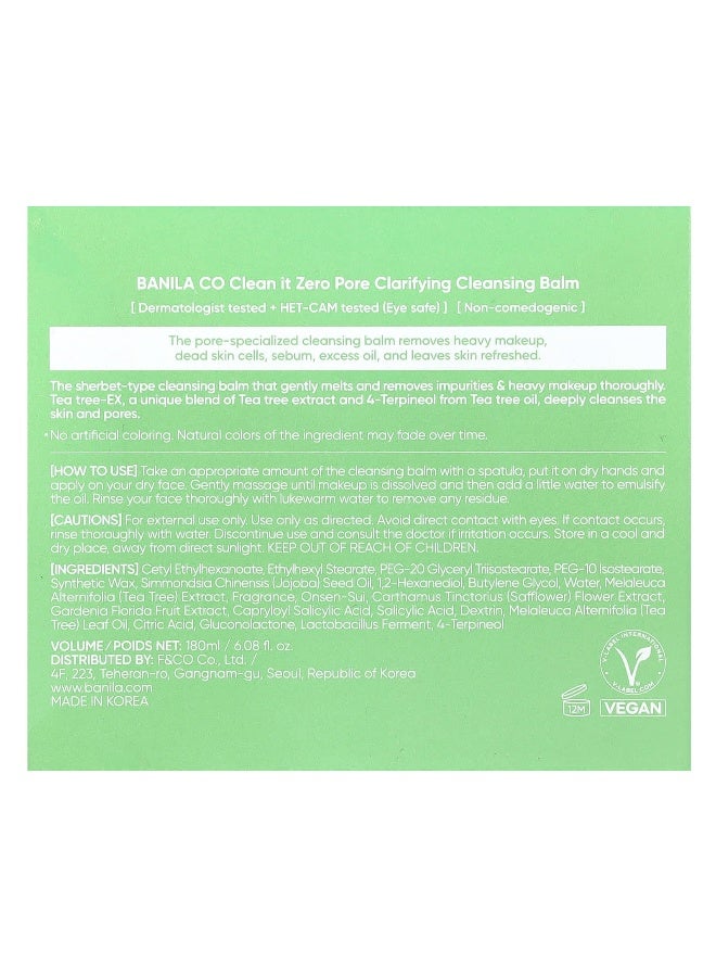 banila co. Banila Co, Clean It Zero, Pore Clarifying Cleaning Balm, 6.08 fl oz (180 ml)  - Image 3