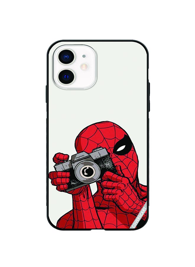 Protective Case Cover For Apple iPhone 12 Mini Spiderman Design Multicolour