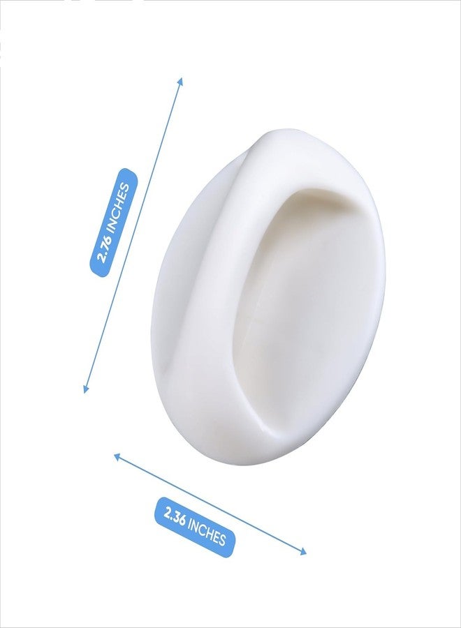 WE-CEF Home-Organizer Tech Self-Stick Push Pull Helper Instant Cabinet Knobs Drawer Handle Helper Auxiliary Kitchen Door Window Wardrobe Handle Sticker Convenient Opening Stick-on Knobs (2, White) - Image 4