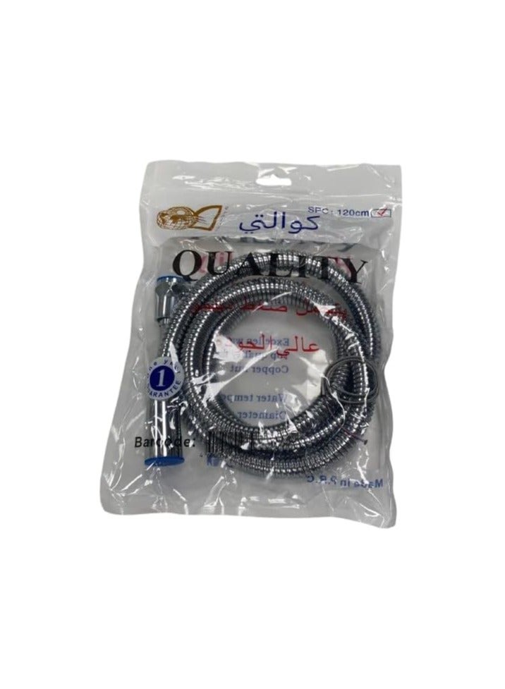 120cm flexible hose. Premium chrome design, rust and tangle resistant, for reliable performance and everyday comfort in every use. - Image 5