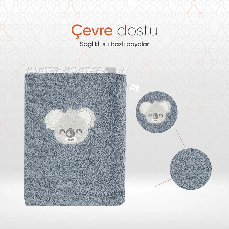 Gezenbebe Hero Embroidered Baby and Child Bath Bag Koala