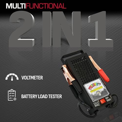 Schumacher Electric Battery Load Tester and Voltmeter, BT-100, 100 Amps, 6 Volt, 12 Volt, for Testing Batteries Up to 1000 Cranking Amps - Image 2