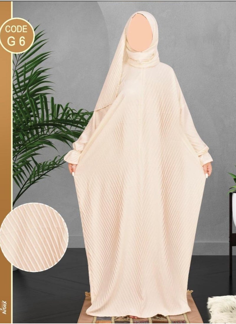 Generic - A very soft and comfortable one-piece prayer sheet that includes a veil and covers the entire body with a uniform and wide size suitable for all bodies - Image 1
