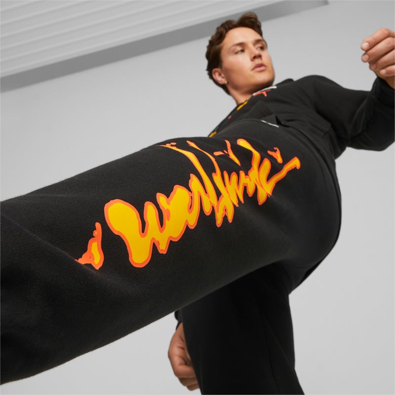 PUMA Sportswear by Worldwide Mens Black Sweatpants - Image 3