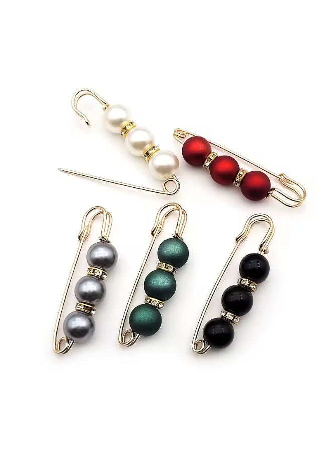 جود باي ثلاث قطع من بروش حريمي دبوس كبير معدني لؤلؤلي - Image 5