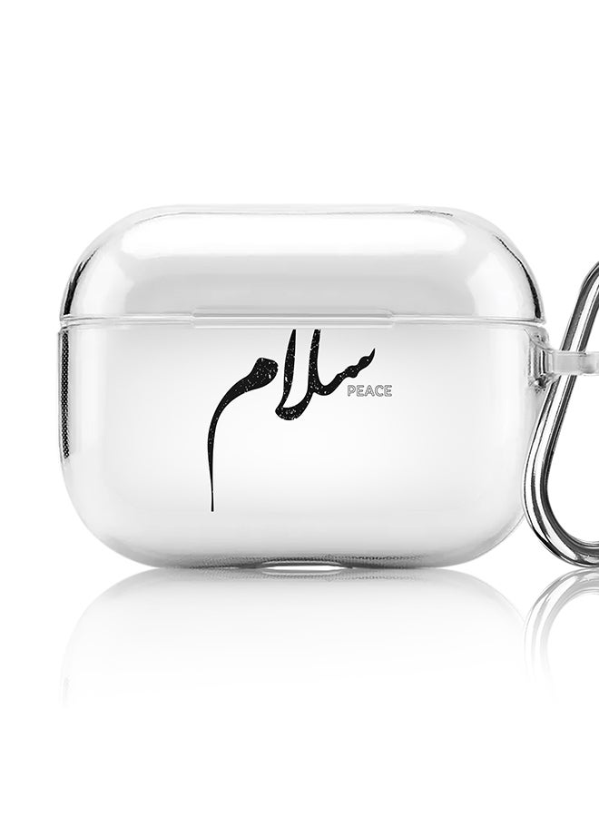 Stylizedd Classic Clear printed Case for Apple AirPods Pro 2nd Generation Thin Transparent Cover [Designed for Apple AirPods Pro 2nd Generation] - Salaam - Image 1