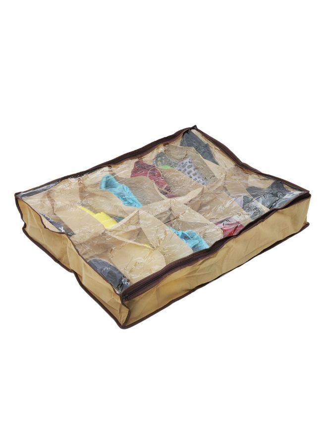 NIBEMINENT Shoe Storage Organiser Clear/Light Brown - Image 3