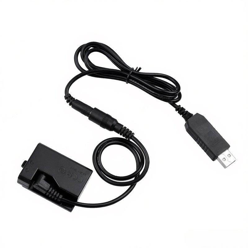 ACK-E10 5V USB Dummy Battery DC Coupler Adapter(Replacement for LP-E10) Compatible with Canon EOS Rebel T3/T5/T6/T7/T100/Kiss X50/Kiss X70/1100D/1200D/1300D/2000D/4000D - Image 4