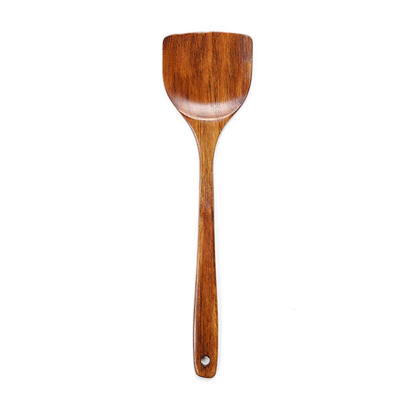 5Pcs/Set Kitchen Cooking Utensils Wooden Holes Ladle Scoop Spatulas Soup Spoon Chef Nonstick Food Kitchenware Cookware Tools - Image 5