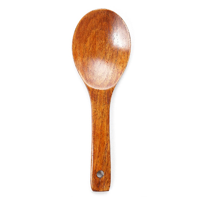 5Pcs/Set Kitchen Cooking Utensils Wooden Holes Ladle Scoop Spatulas Soup Spoon Chef Nonstick Food Kitchenware Cookware Tools - Image 3