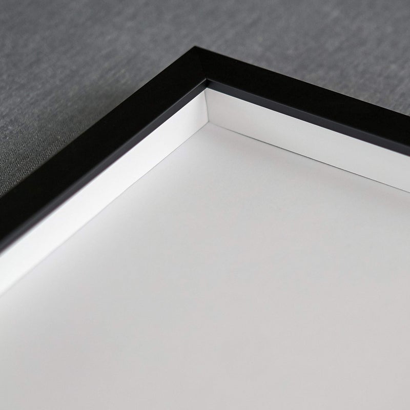 20x20 Shadow Black Box Display Frame with White AcidFree Backing UV Acrylic  Hanging Hardware  with 34 Usable Depth  Great Magazine Display Solid Wood Frame Shadowbox