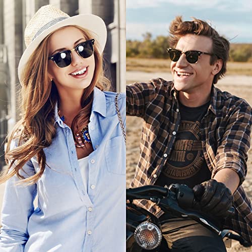 FEIVSN 2 Pack Sunglasses Readers for Men Women Vintage Full Lens Reading Sunglasses Outdoor Magnifying Glasses NON BIFOCAL 2.0x - Image 3