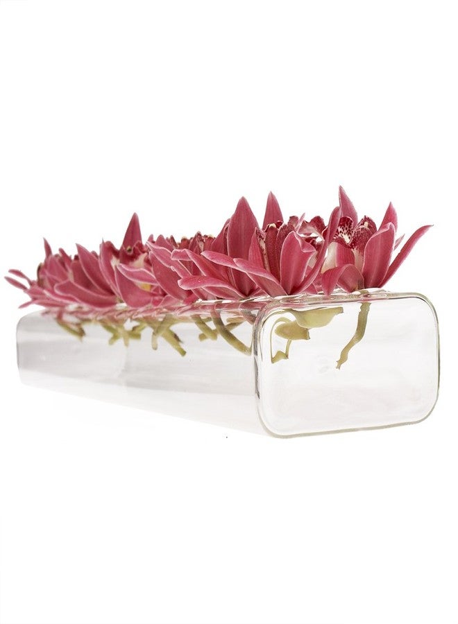 CHIVE ‘Hudson 2 Flute’ Flower Vase - Beautiful Large 24-Hole Multi-Chambered Clear Glass Bud Vase - Perfect Flower Vases for Centerpieces, Wedding Decorations and Living Room Decor - Image 2