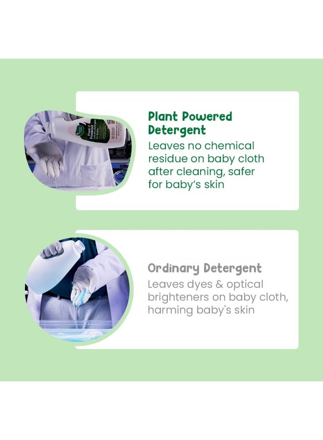 Mother Sparsh Plant Powered Baby Laundry Liquid Detergent With Bio - Enzymes and Eucalyptus Oil | Without Dyes & Optical Brighteners -1 Litre - Image 3