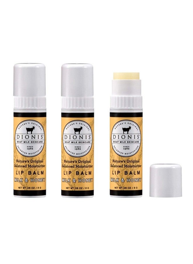 Dionis Goat Milk Lip Balm 3 Piece Set Milk And Honey - Image 1