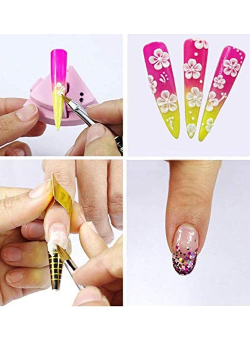 ORiTi مجموعة من 10 فرش متعددة الوظائف بألوان متعددة لمستلزمات الأظافر - Image 4