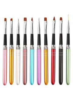 ORiTi Set of 10 Nail Supplies Pen Colorful Multifunctional Brushes  - Image 2