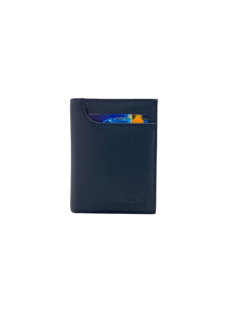 LAVERI LEATHER Slim Top Zipper Cards Holder Genuine Leather RFID # 4608 - Image 2