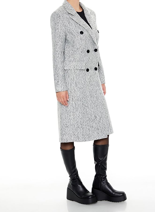 FOREVER 21 Herringbone Double-Breasted Coat  - Image 3