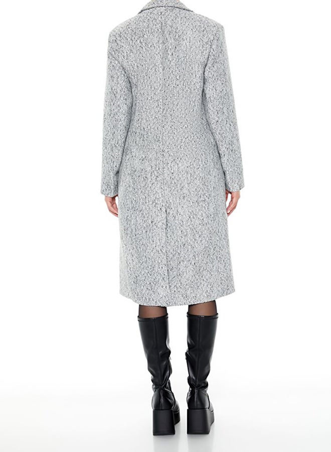 FOREVER 21 Herringbone Double-Breasted Coat  - Image 4